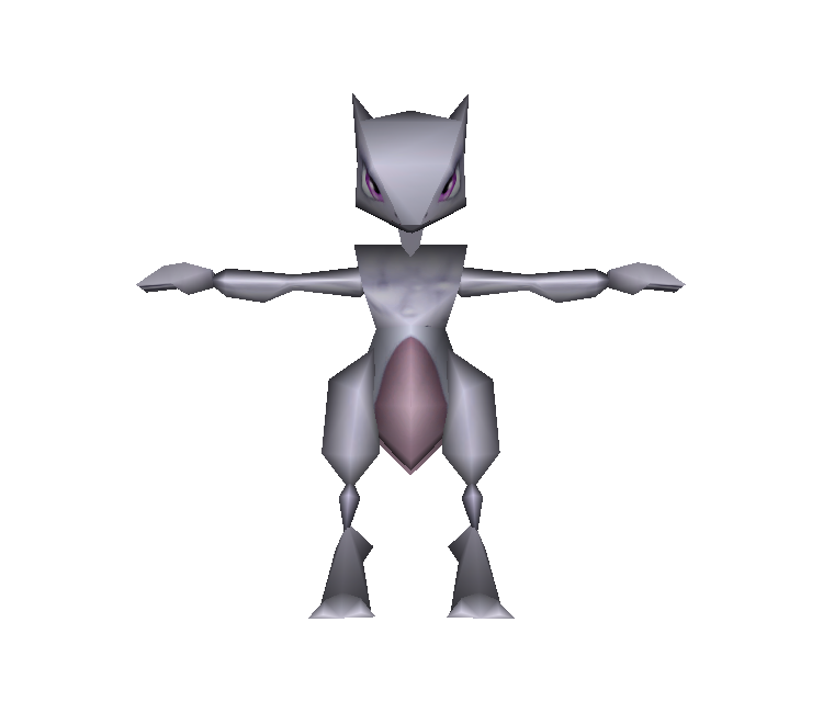 GameCube - Super Smash Bros. Melee - Mewtwo (Low-Poly) - The Models ...