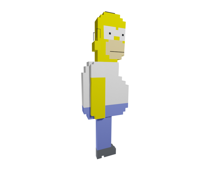 PlayStation 3 The Simpsons Game Homer Simpson 8 Bit The Models