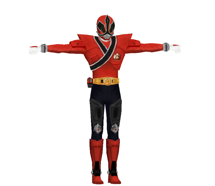 Wii Power Rangers Samurai Red Ranger Mega The Models Resource