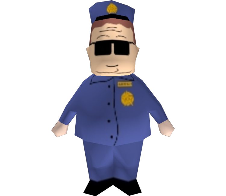 Nintendo 64 - South Park - Officer Barbrady - The Models Resource