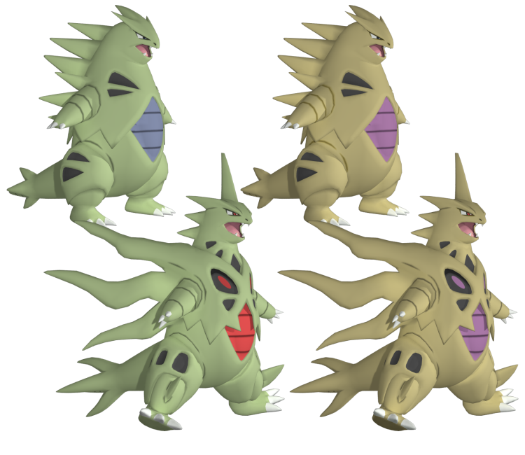 3DS - Pokémon X / Y - #248 Tyranitar - The Models Resource