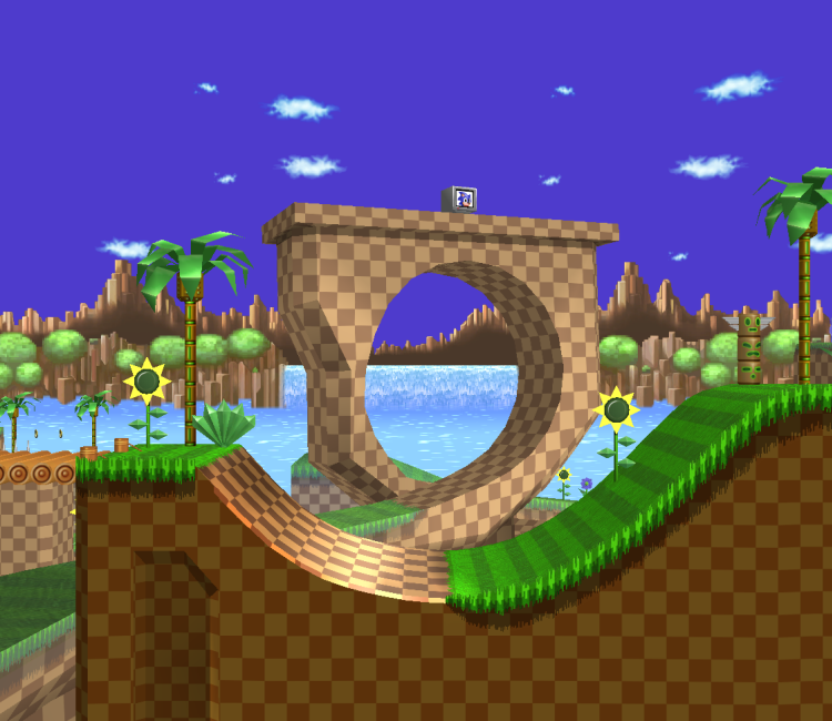 Wii - Super Smash Bros. Brawl - Green Hill Zone - The Textures Resource