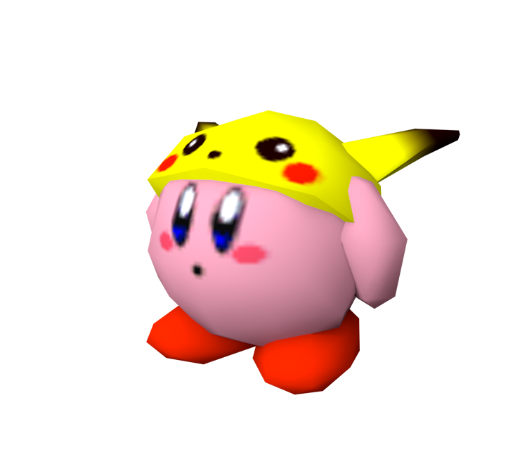 Nintendo 64 - Super Smash Bros. - Kirby (Pikachu) - The Models Resource