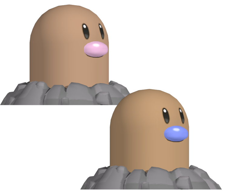 3DS - Pokémon X / Y - #050 Diglett - The Models Resource