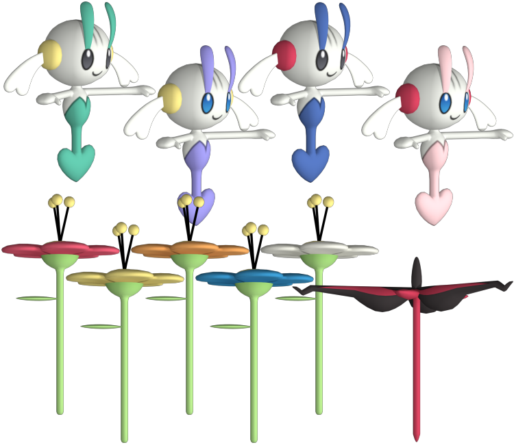 3DS - Pokémon X / Y - #670 Floette - The Models Resource