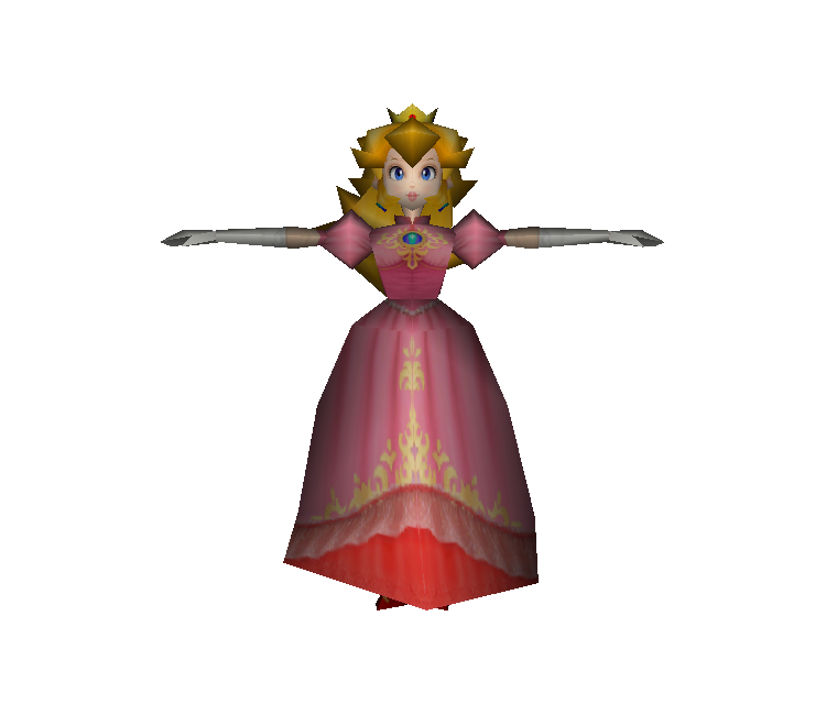 Gamecube Super Smash Bros Melee Peach Low Poly The Models Resource 9230