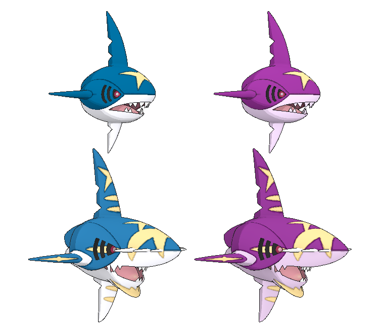 3DS - Pokémon X / Y - #319 Sharpedo - The Models Resource