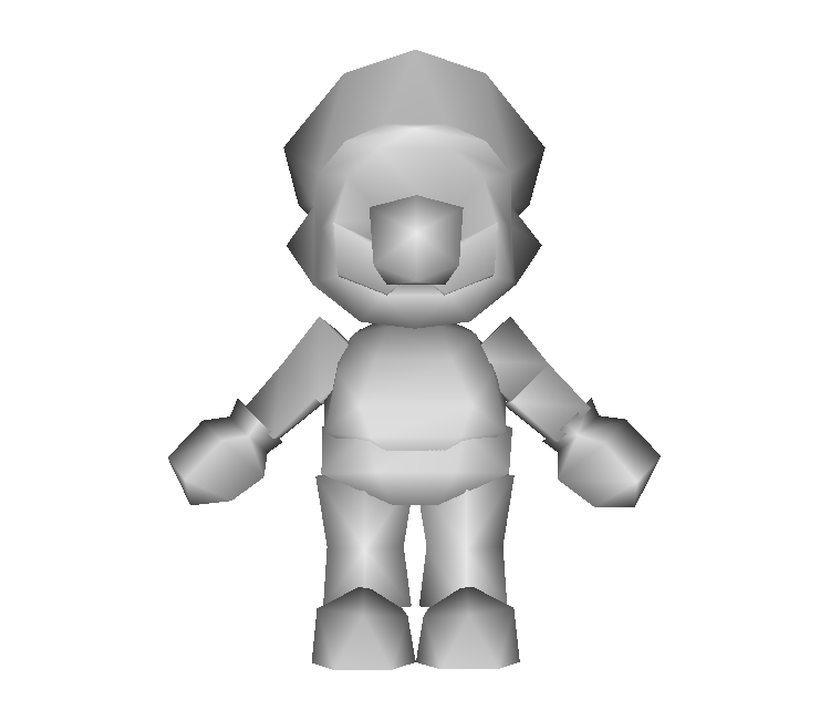 Models resource. 3d model Mario obj.