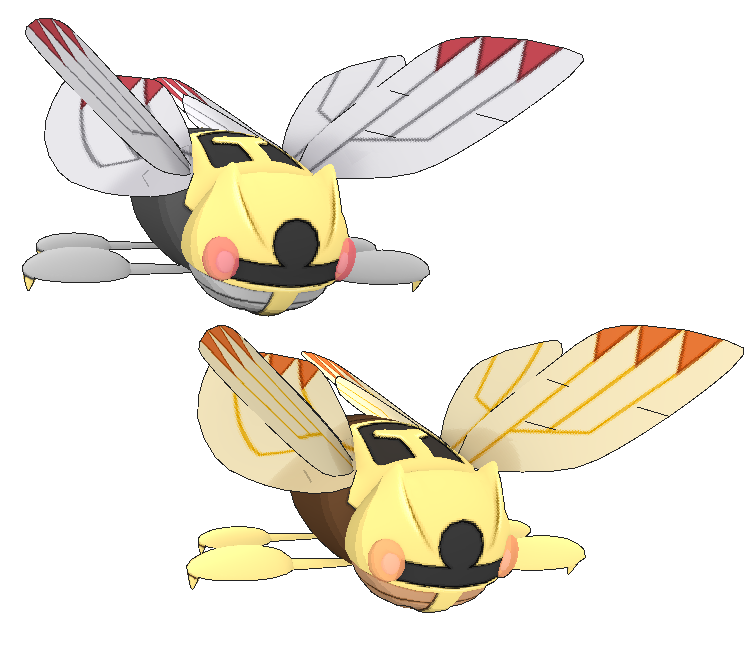 3DS - Pokémon X / Y - #291 Ninjask - The Models Resource