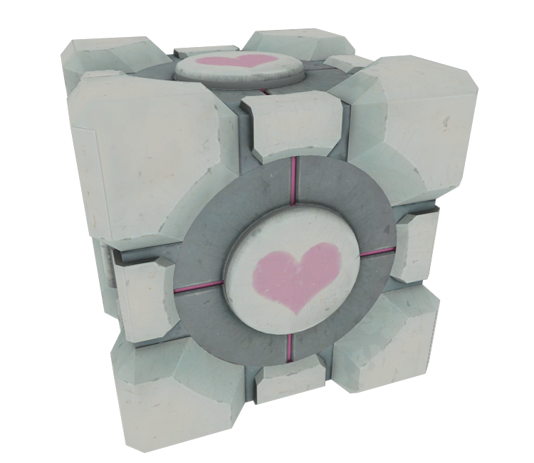 Weighted Companion Cube, Source file: www.brickshelf.com/ga…