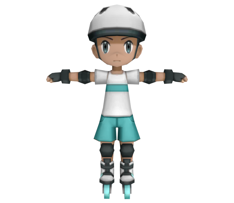 3DS - Pokémon X / Y - Roller Skater (Male) - The Models Resource