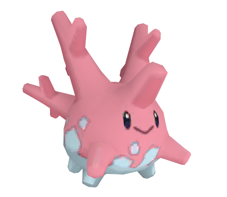 3DS - Pokémon Sun / Moon - #222 Corsola - The Models Resource