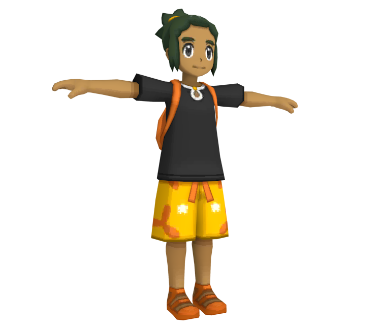 3DS - Pokémon Sun / Moon - Hau - The Models Resource