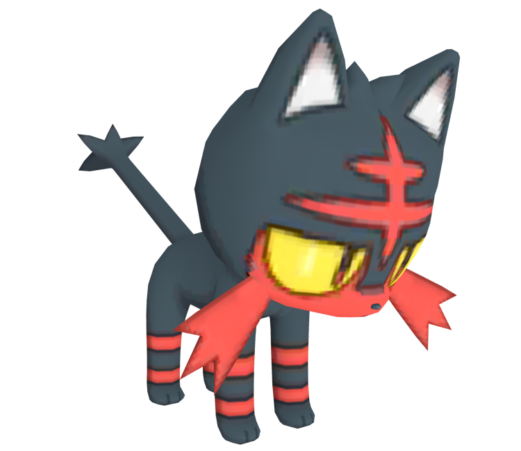 3DS - Pokémon Sun / Moon - #725 Litten - The Models Resource