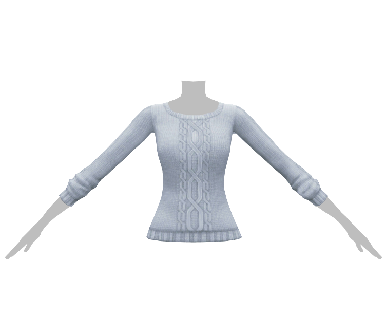 Pc Computer The Sims 4 Cable Knit Sweater The Models Resource