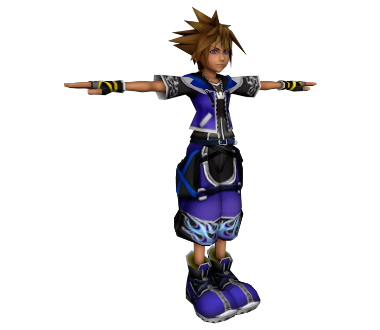 PlayStation 2 - Kingdom Hearts 2 - Sora (Wisdom Form) - The Models Resource