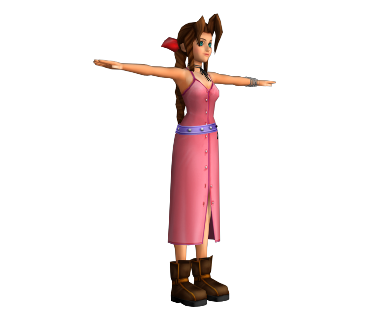 PlayStation 2 - Kingdom Hearts - Aerith - The Models Resource