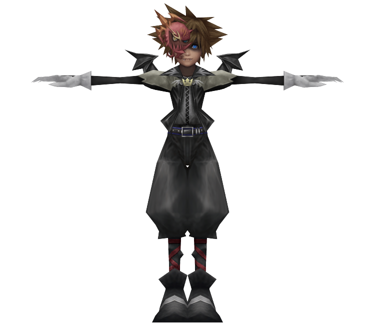 playstation 2 kingdom hearts 2 sora halloween town valor form the models resource sora halloween town valor form