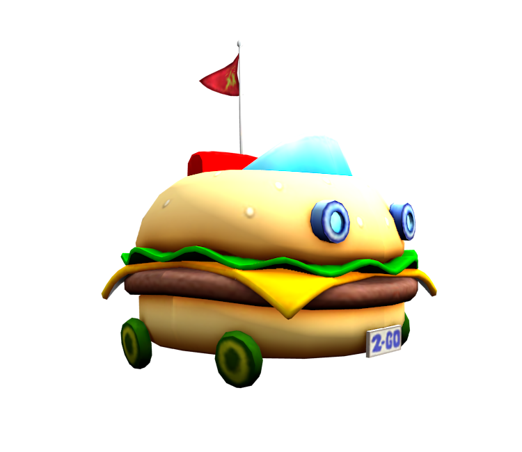 Spongebob Driving Krabby Patty