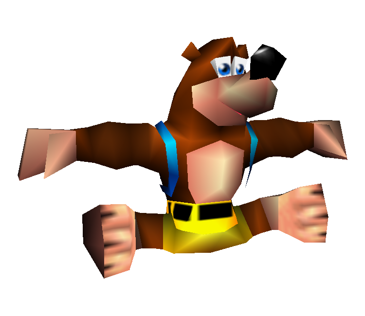 Nintendo 64 BanjoTooie Banjo (Low Poly) The Models