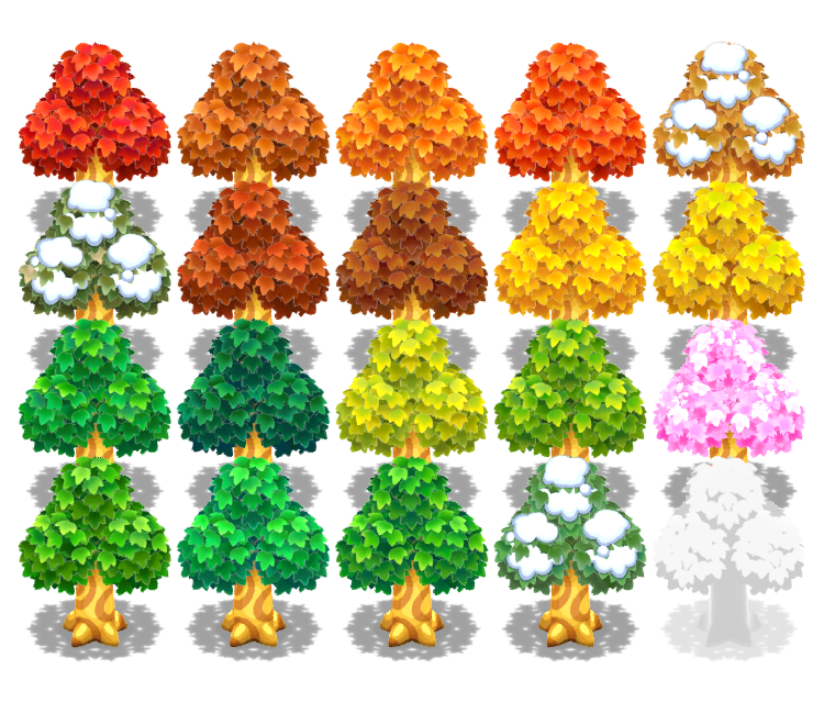 Mobile Animal Crossing Pocket Camp Tree The Models Resource