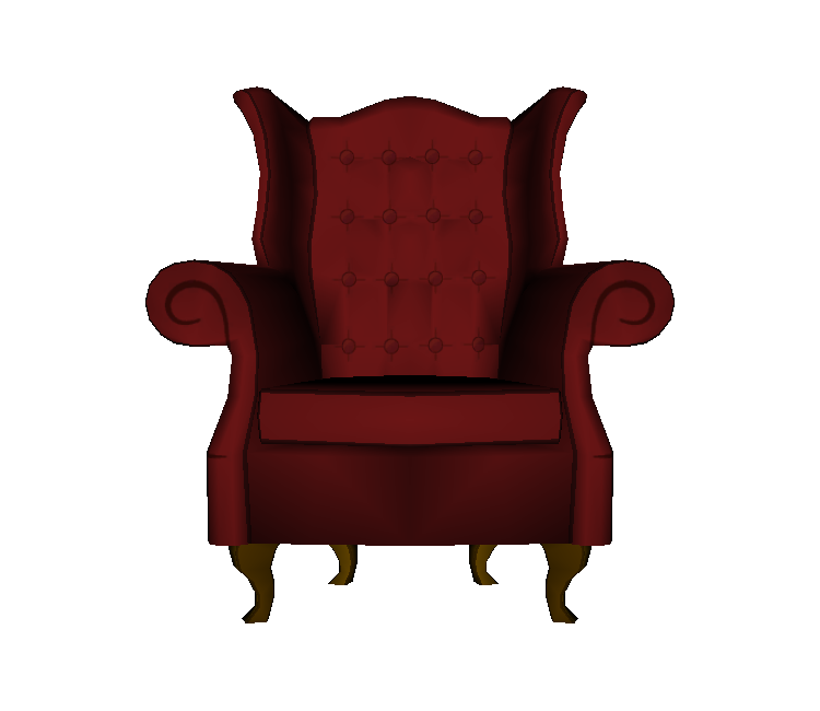 chair with big red button png