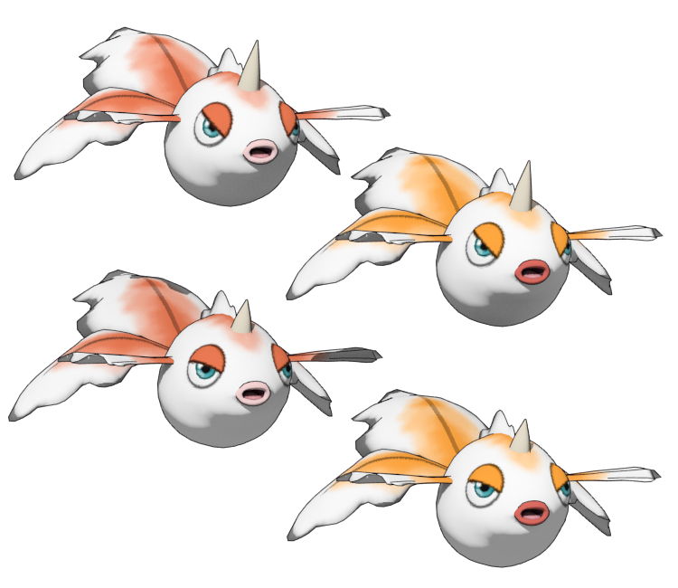 3ds Pokemon X Y 118 Goldeen The Models Resource