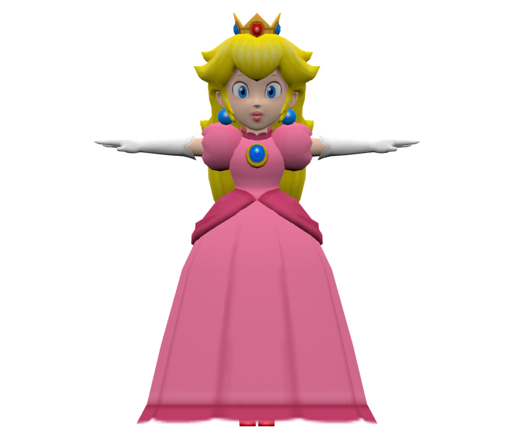 GameCube - Mario Party 4 - Peach - The Models Resource