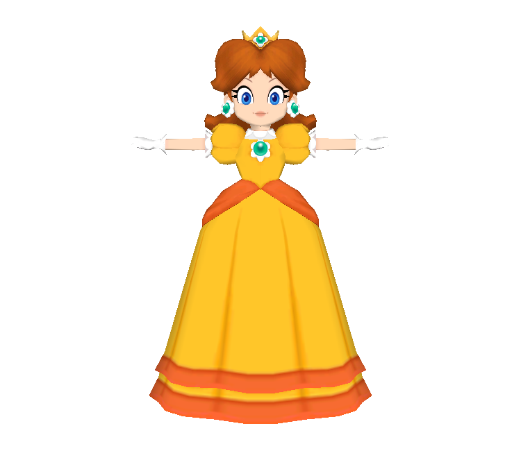 GameCube - Mario Party 4 - Daisy - The Models Resource