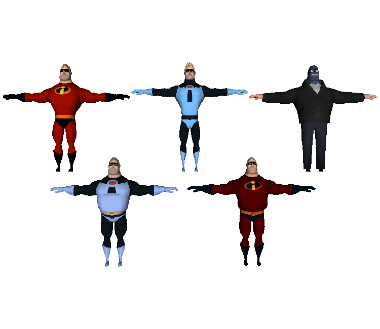 GameCube - The Incredibles - Mr. Incredible - The Models Resource