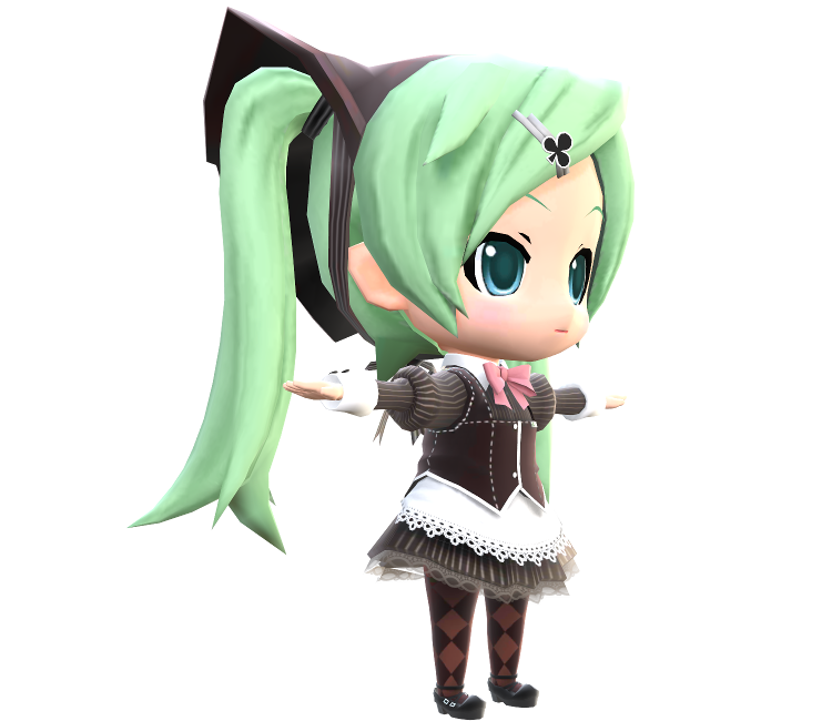 3DS - Hatsune Miku: Project Mirai 2 - Miku (Clover♣Club) - The Models ...