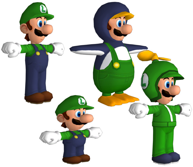 Wii New Super Mario Bros Wii Luigi The Models Resource 0344