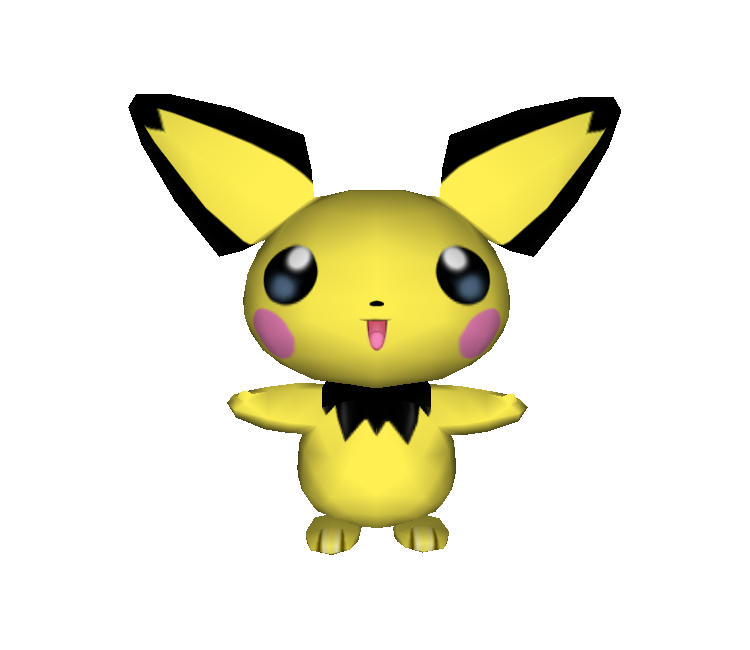 Nintendo 64 - Pokémon Stadium 2 - 172 - Pichu - The Models Resource