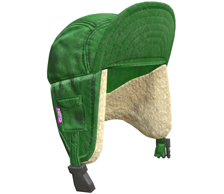 green pilot hat