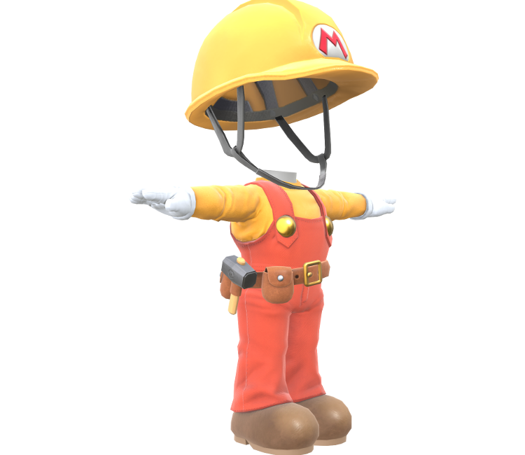 builder mario hat