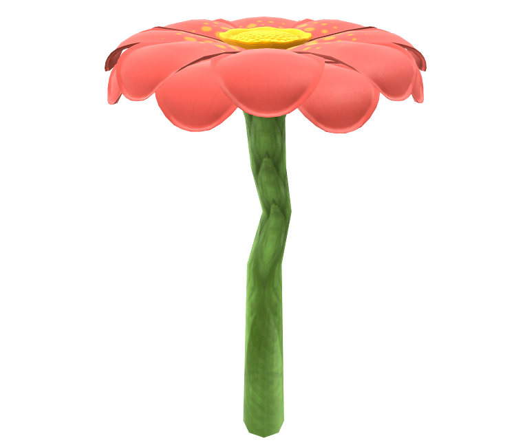 Wii U - Mario Kart 8 - Large Red Flower - The Models Resource