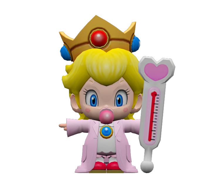 Mobile - Dr. Mario World - Dr. Baby Peach - The Models Resource