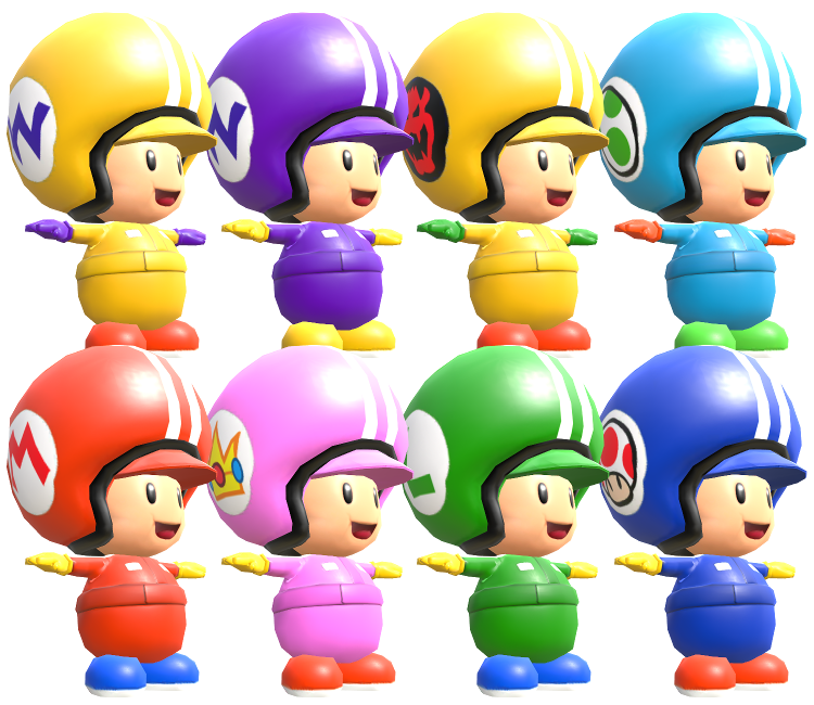 Wii U Mario Kart 8 Toad Pit Crew The Models Resource 6296