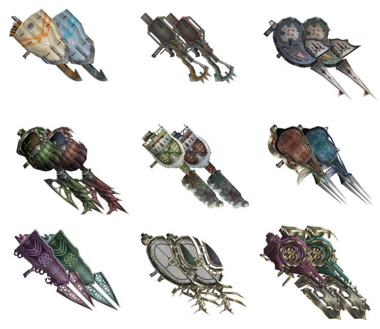 Wii  Xenoblade Chronicles  Reyn's Weapons  The Models Resource