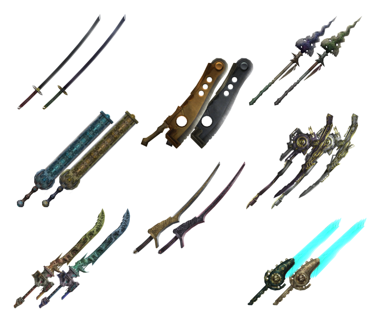 Wii  Xenoblade Chronicles  Dunban's Weapons  The Models Resource