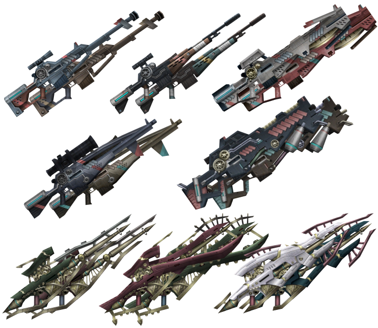 Wii  Xenoblade Chronicles  Sharla's Weapons  The Models Resource