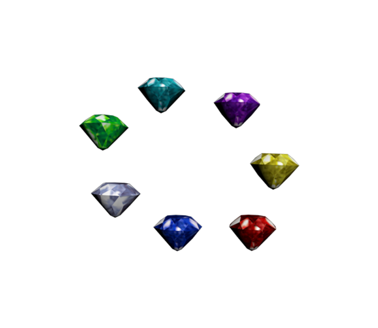GameCube - Shadow the Hedgehog - Chaos Emeralds - The Models Resource