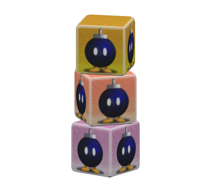 GameCube - Mario Party 4 - Bob-Omb Blocks - The Models Resource