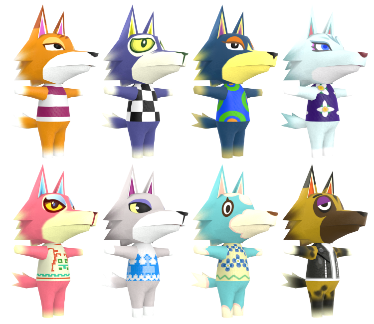 animal crossing wolf plush