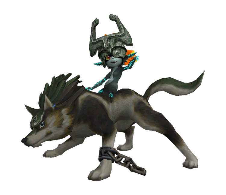 Wii - Super Smash Bros. Brawl - Wolf Link Trophy - The Models Resource