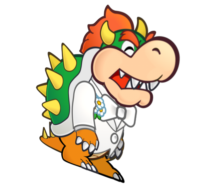 wedding bowser mario