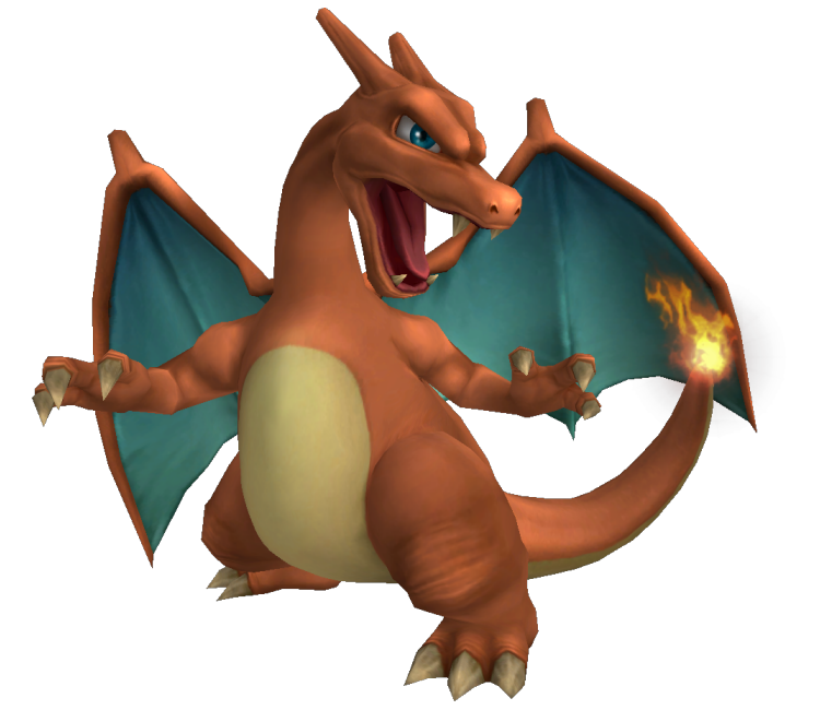 Wii - Super Smash Bros. Brawl - Charizard Trophy - The Models Resource