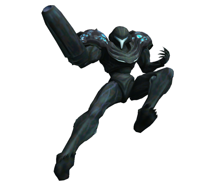 Wii - Super Smash Bros. Brawl - Dark Samus Trophy - The Models Resource