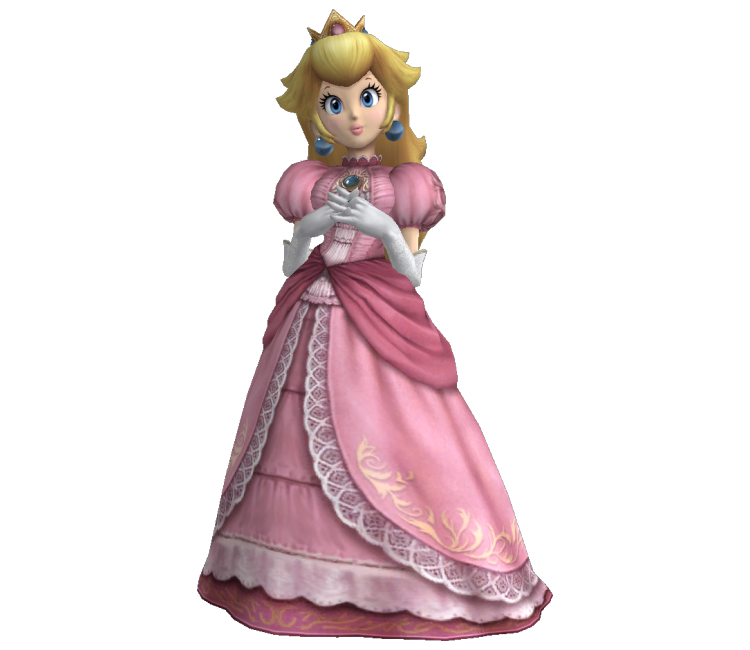 Wii - Super Smash Bros. Brawl - Peach Trophy - The Models Resource