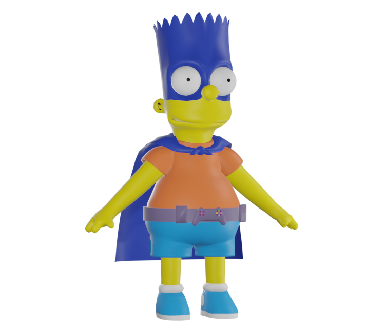 Playstation 3 The Simpsons Game Bart Simpson Bartman The Models